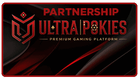 Ultra Pokies partnership badge
