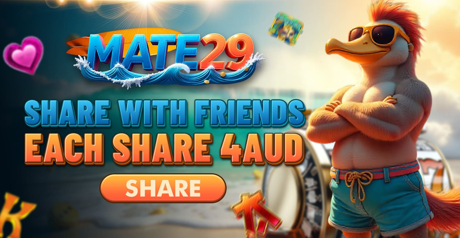 Share MATE29 with friends and earn A$4 per share